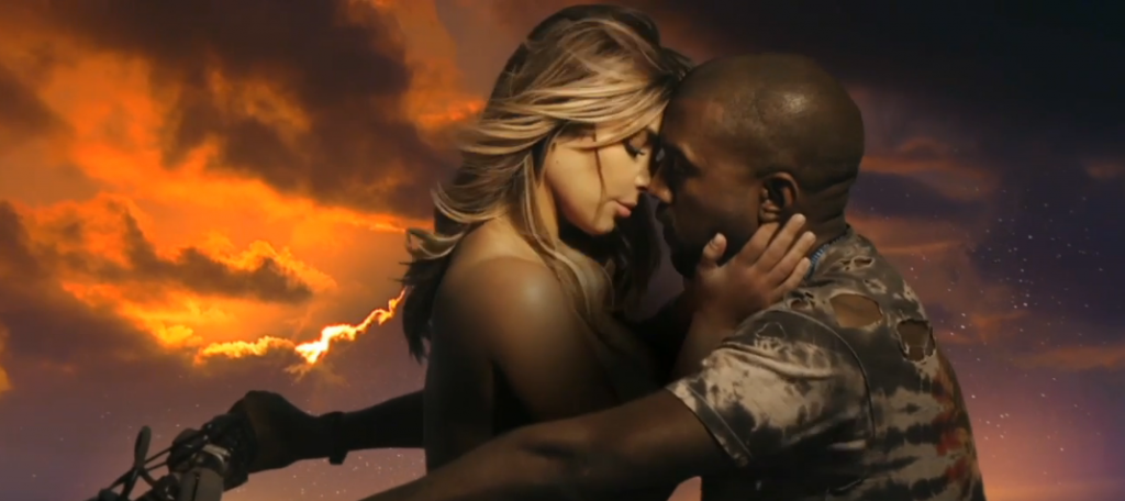 kanye west kim kardashian brand 2 topless